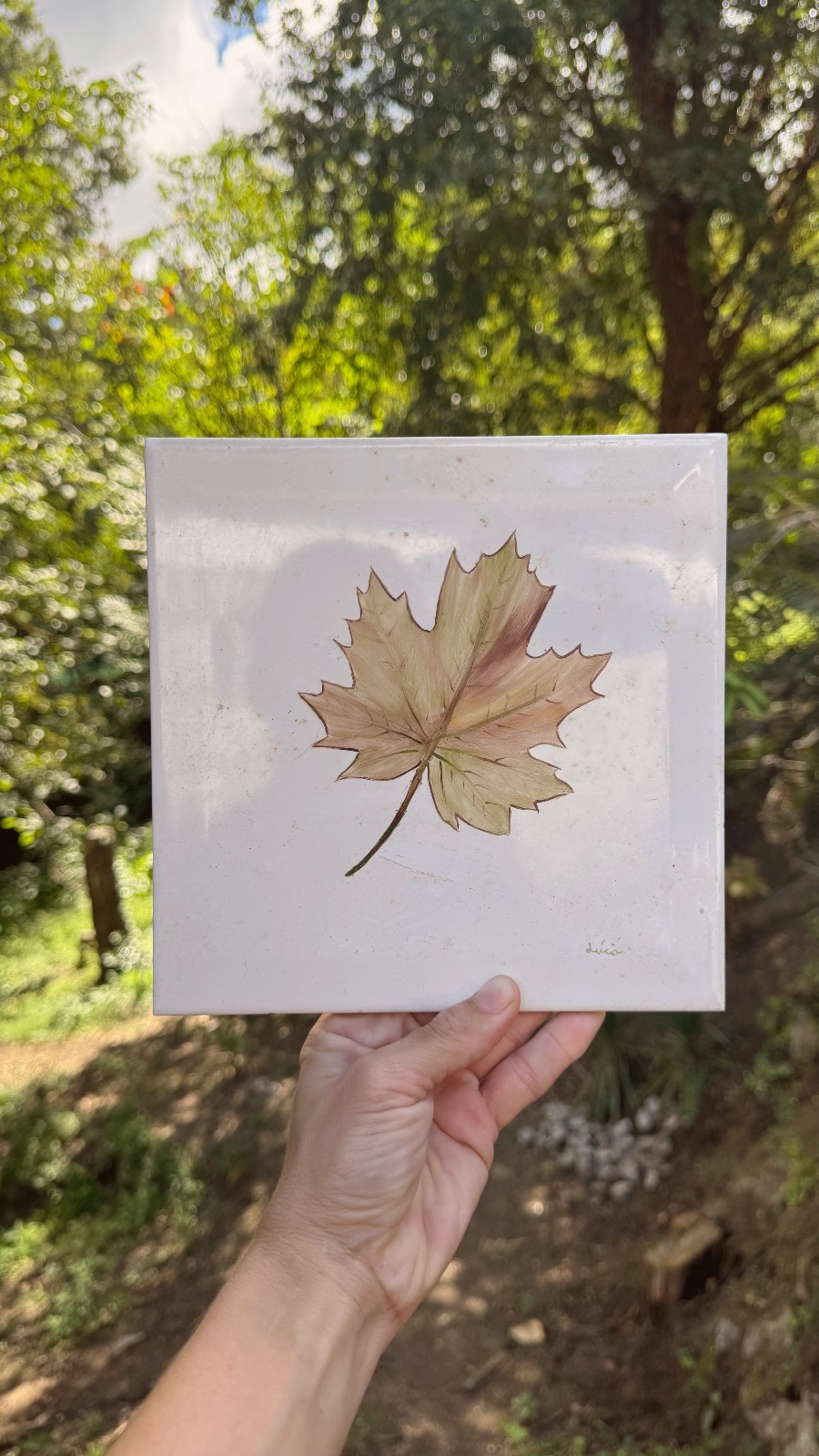 Painted tile