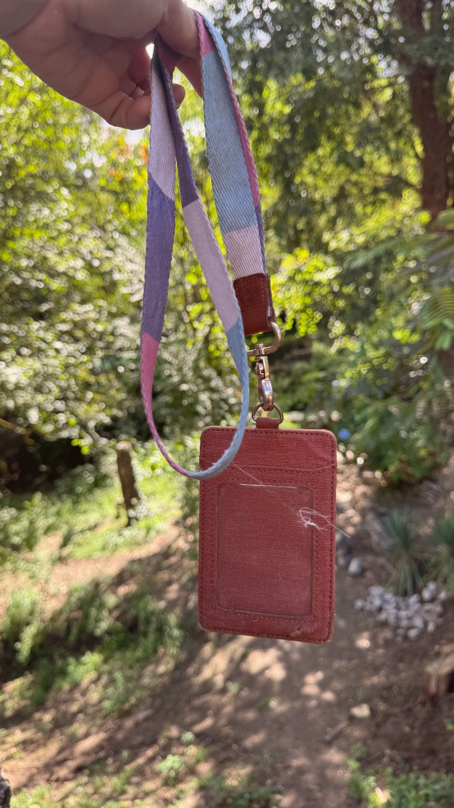 Traveling card lanyard